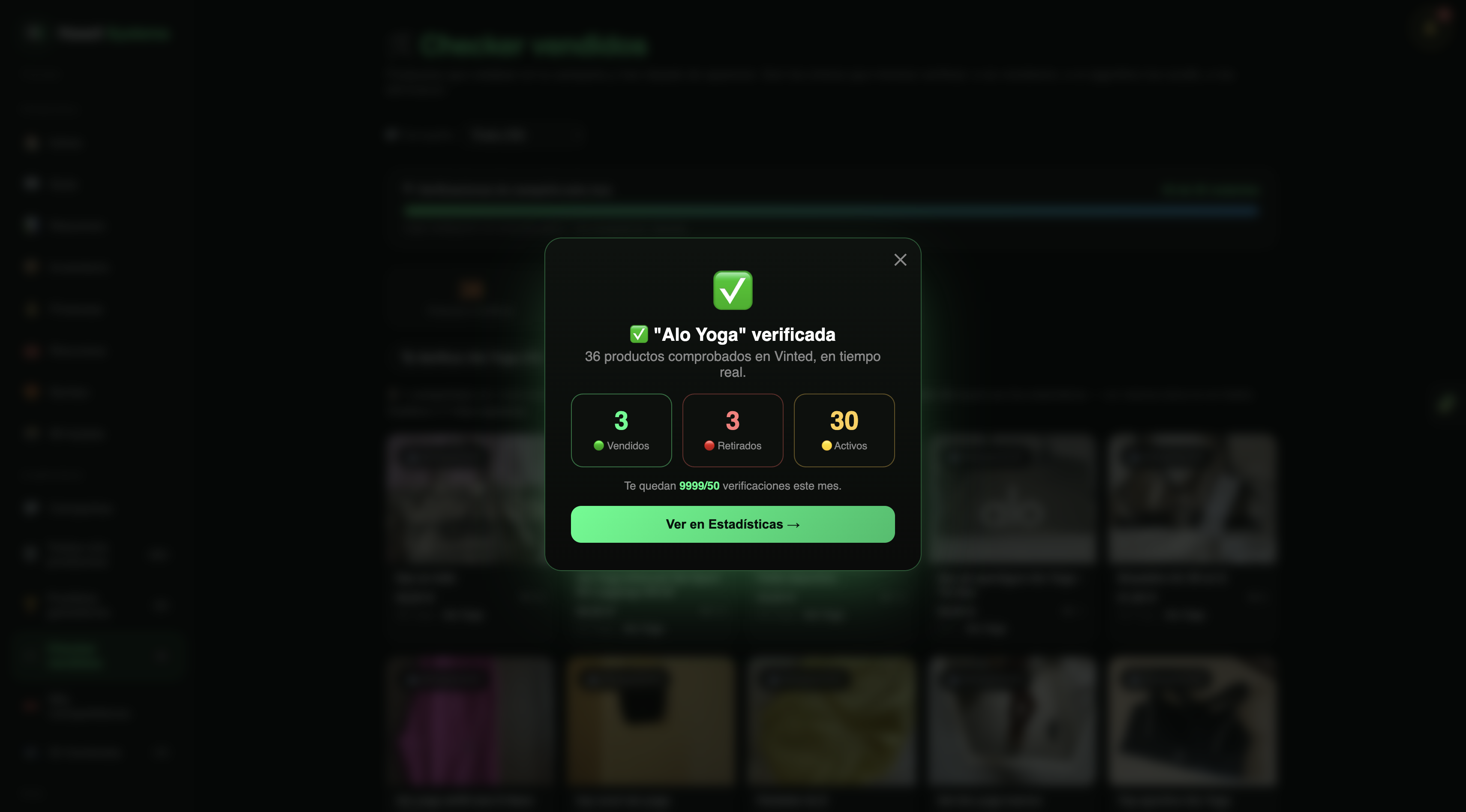 Checker: verifica qué se vendió de verdad